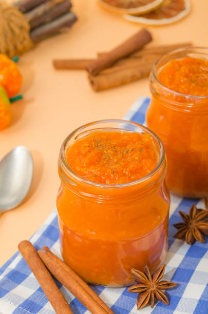 istock Homemade pumpkin puree. 1142300676