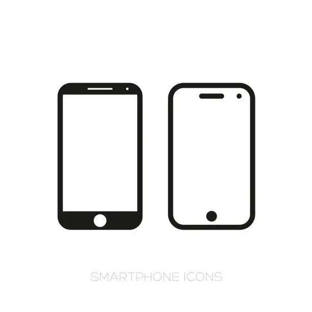 Vector illustration of Smartphone icon set