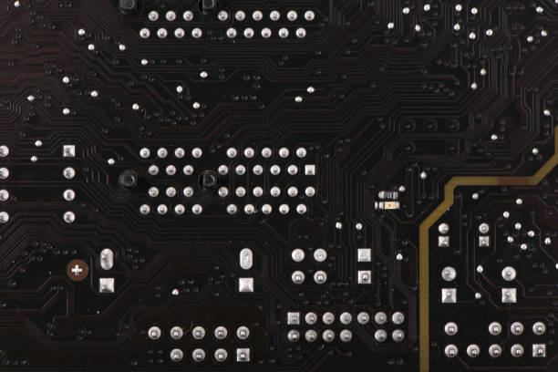 circuit électronique d’ordinateur. - circuit board computer chip mother board electrical component photos et images de collection