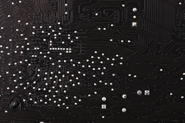 circuit électronique d’ordinateur. - circuit board computer chip mother board electrical component photos et images de collection