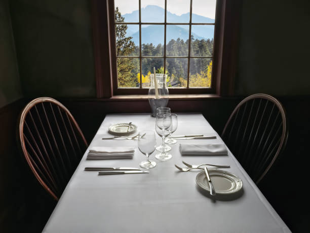 Romantic dinner setting