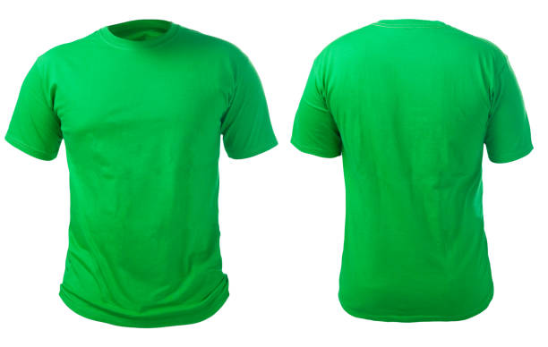 Green Shirt Design Template stock photo