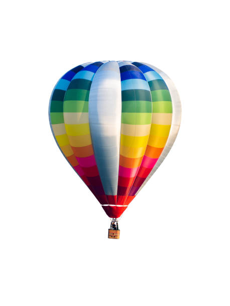 istock Hot air balloon isolated on white background 1142323558