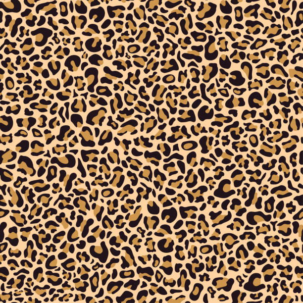 ilustrações, clipart, desenhos animados e ícones de teste padrão sem emenda da pele do leopardo - jaguar