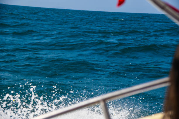 water waves texture middle of ocean closeup ,ko lan island ,thailand ,february 9th 2019