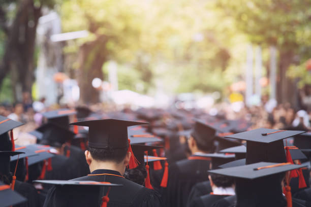 istock Group of Graduates during commencement. Concept education congratulation in University. Graduation Ceremony ,Congratulated the graduates in University during commencement. 1142335926