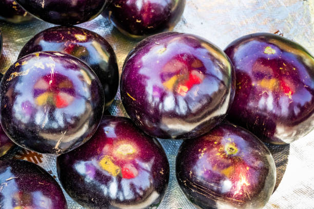 istock Market fresh vegetables, eggplant 1142337942