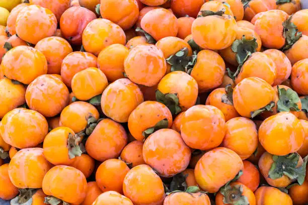 Market fresh fruit, persimmon