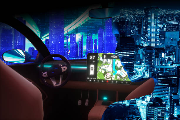 istock Automatic Electric car speeding in shanghai 1142340495