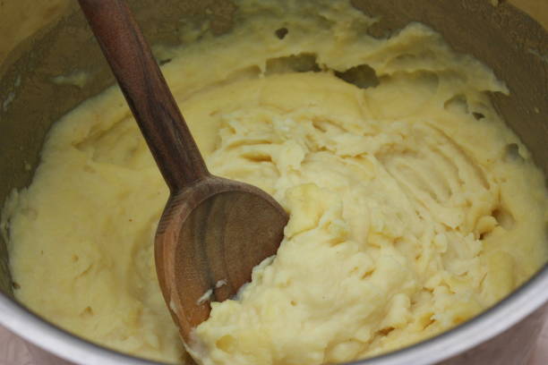 istock Mashed potatoes at the end of cooking in a Dutch oven 1142344138