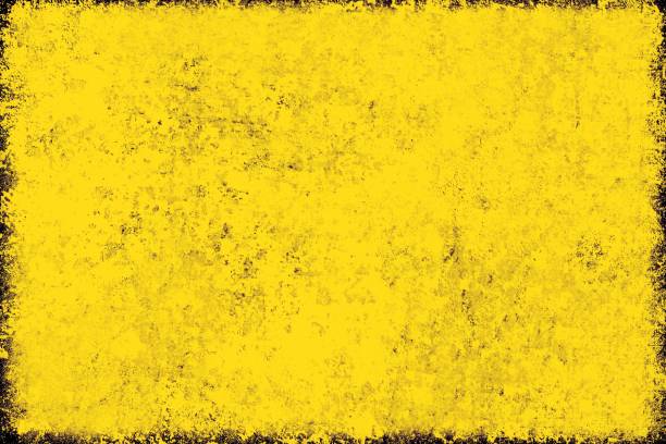 istock Yellow grunge background. Old paint texture 1142345600