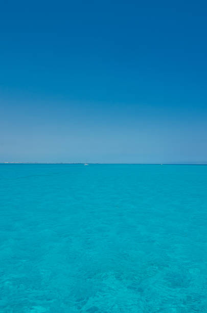 istock Isla mujeres ocean view from a boat 1142355029
