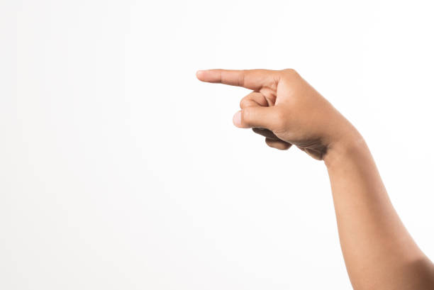 istock Close up finger pushing the button 1142356293