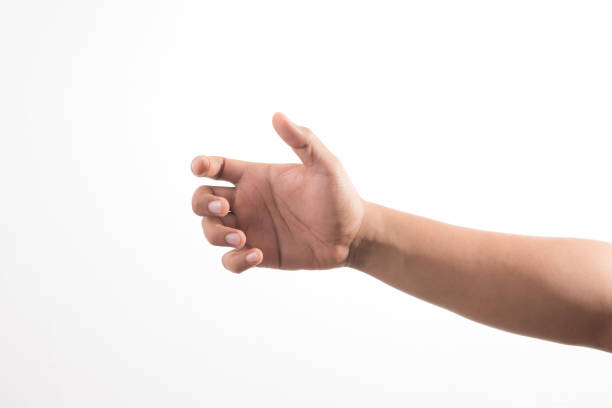 istock Hand holding invisible item.signs concept 1142357009