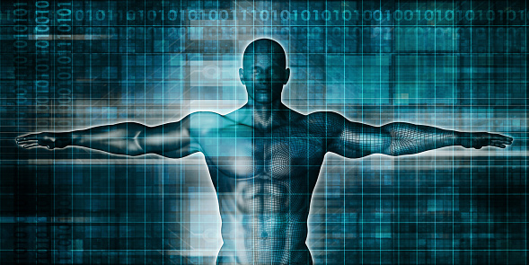 Healthcare Technology With a Human Body Scan Concept
