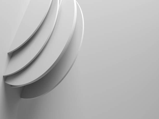 istock 3d wall installation of random shifted discs 1142365603