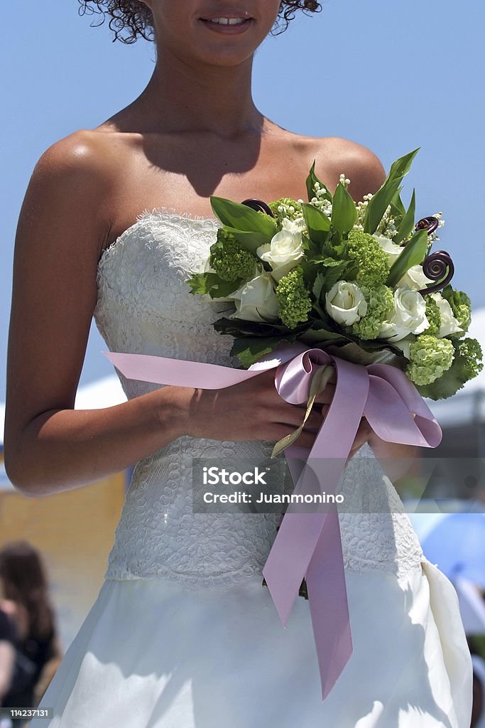 Bride holding a bouquet  20-24 Years Stock Photo
