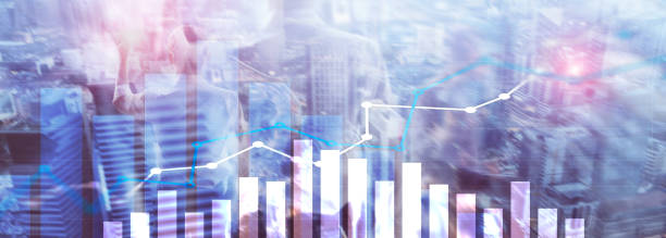 istock Financial growth graph. Sales increase, marketing strategy concept. 1142386292