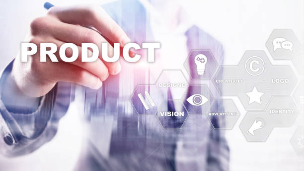 istock Business Product Promotion Design Concept. Double exposure background. 1142386379