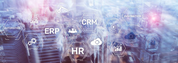 istock ERP, Business innovation concept on blurred background. 1142386426