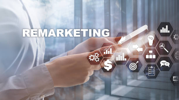 istock Remarketing Business Technology. Internet and network concept. Mixed media. Financial concept on blurred background. 1142386531