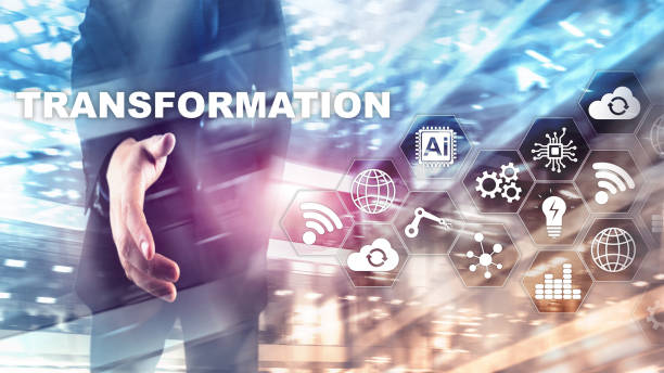 istock Business Transformation. Future and Innovation Internet and network concept. Abstract business background. Mixed Media. 1142386559