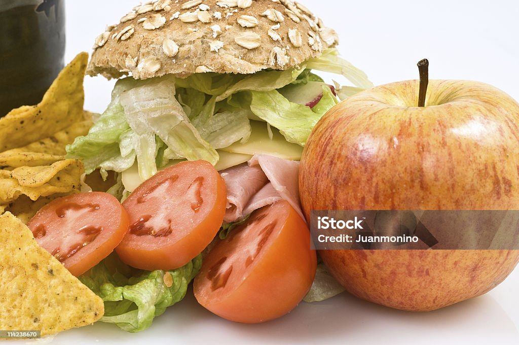 Almoço saudável - Foto de stock de Fruta royalty-free