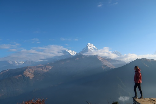 Enjoy the majestic view of the Himalaya mountain, Nepal, annapurna circuit