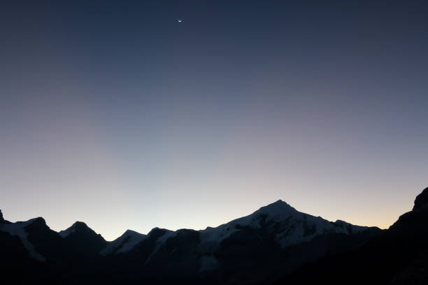 istock Night view of the mountain 1142388162