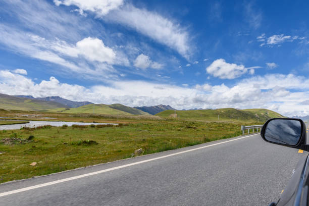 istock Road trip view in Litang, Ganzi, Sichuan, China 1142388869