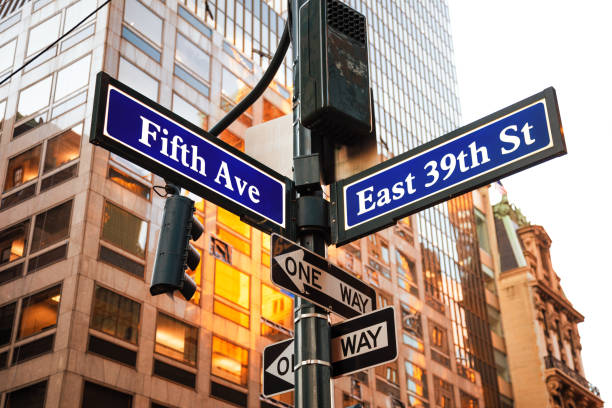 istock Fifth Ave Sign, NYC 1142389438