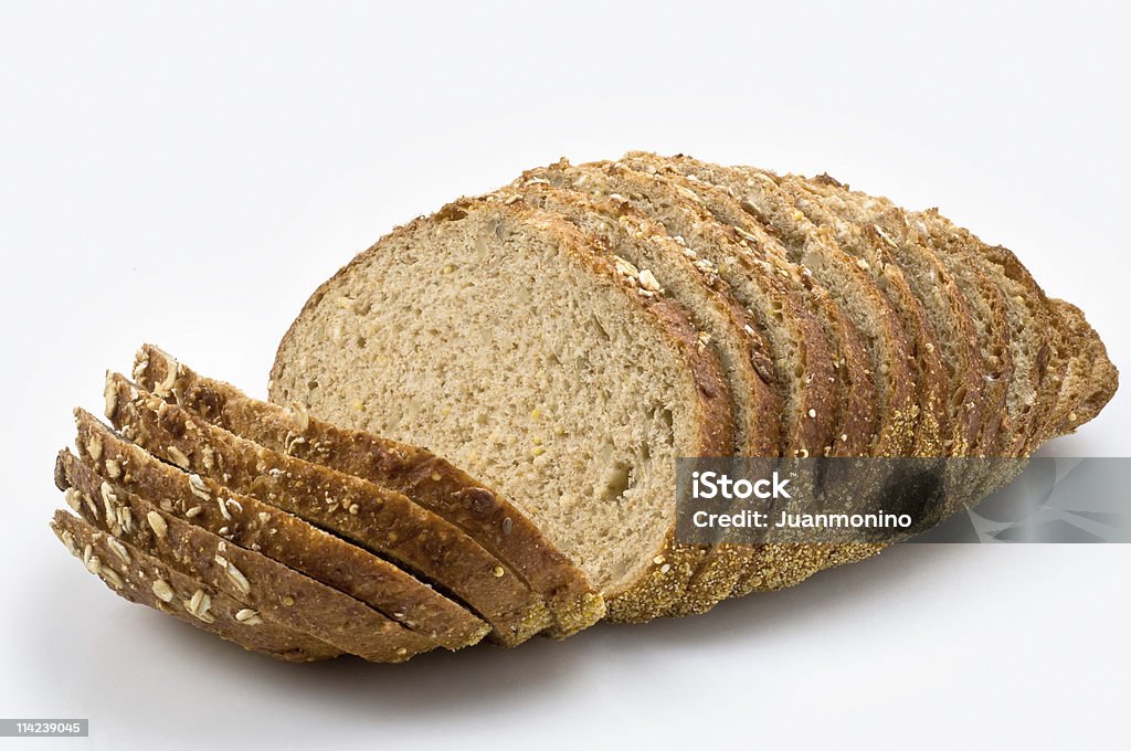 Conjunto Pan de trigo en rebanadas - Foto de stock de Al horno libre de derechos