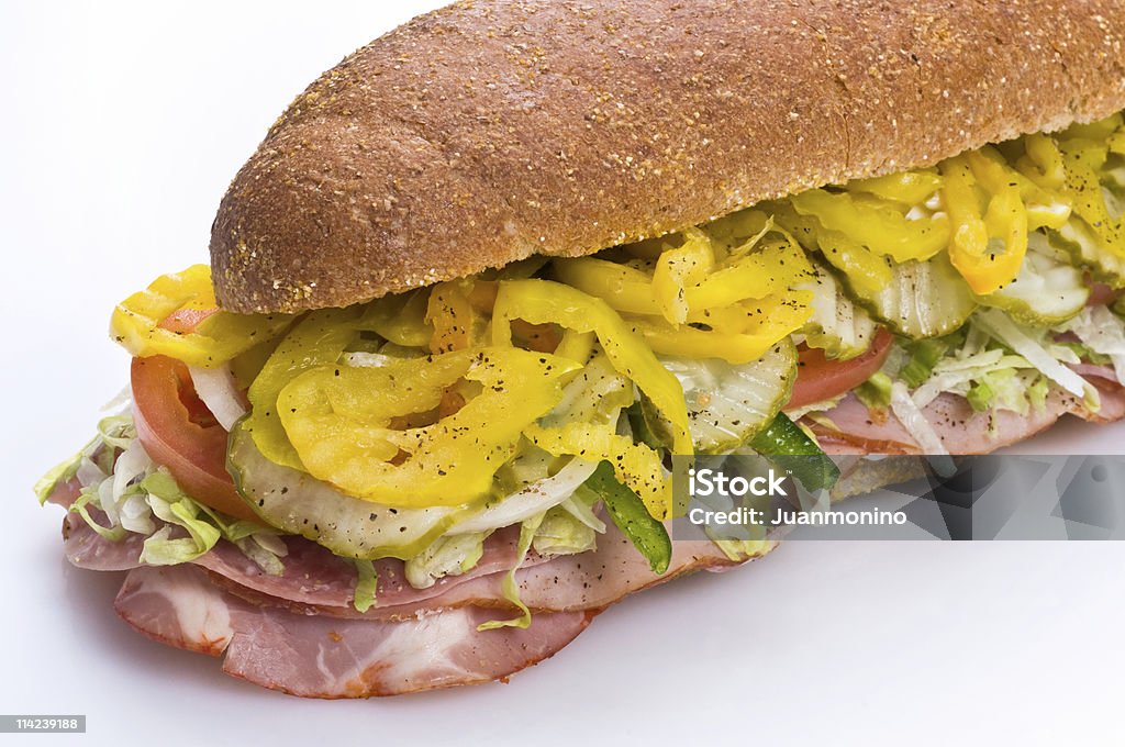 Italian Submarine Sandwich  Appetizer Stock Photo