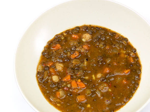 Organic moroccan lentil and chick pea soup