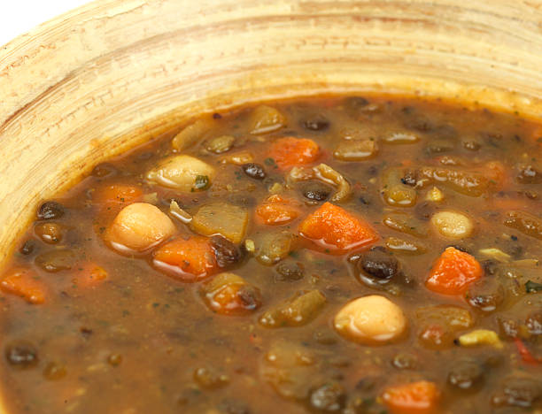Organic moroccan lentil and chick pea soup