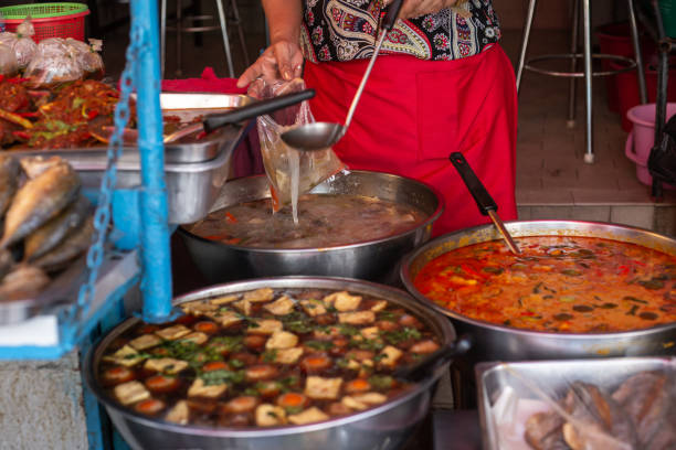 istock soups in thai market 1142399336
