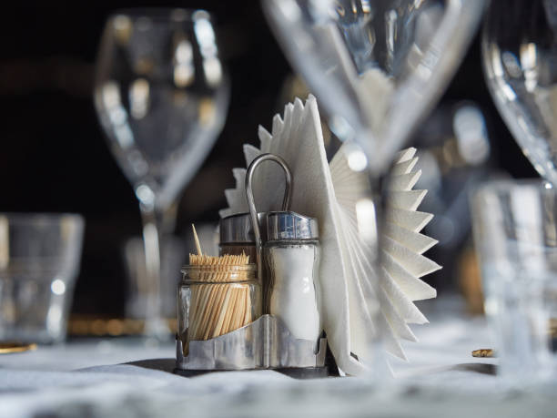istock Glass glasses for serving the table. 1142400270