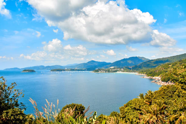 istock view on katathani beach adn kata beach, phuket, thailand 1142401628