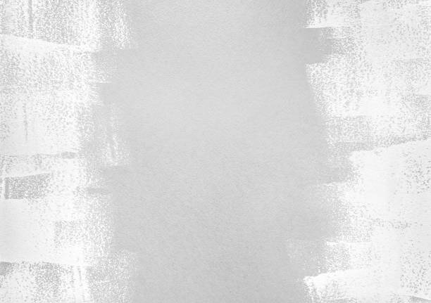 istock gray rough paper hand painted with acrylic paint roller strokes 1142402176