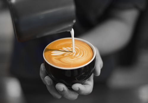 how to make coffee latte art
