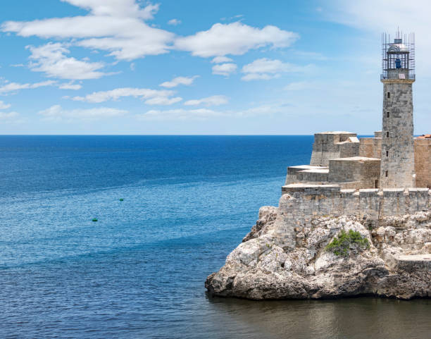 istock Lighthouse at harbor in Cuba Old Havana 1142413925