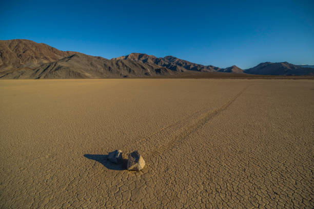 Racetrack Playa in Death Valley Desert, Great Basin, Mud, Racetrack Playa, Death Valley National Park racetrack playa stock pictures, royalty-free photos & images