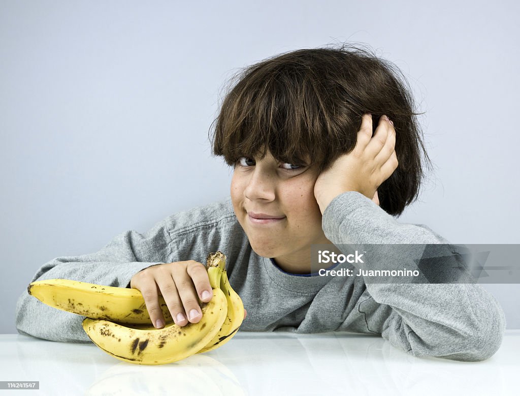 I love 바나나 - 로열티 프리 8-9 살 스톡 사진