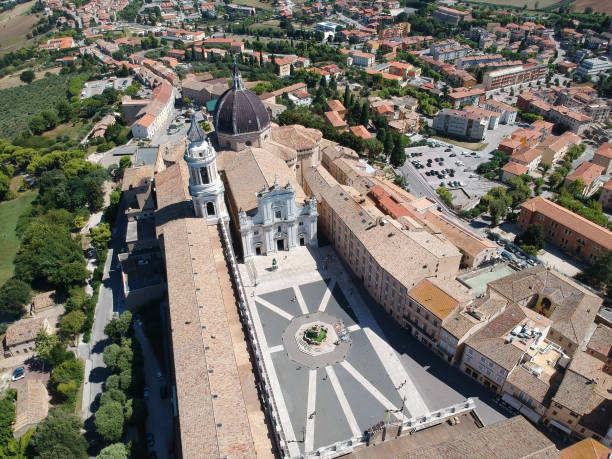 istock flight over Basilica della Santa Casa Loreto Italy 1142416553