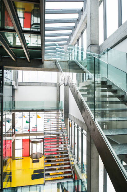 istock An interior of a modern spacious library with staircase. 1142417512