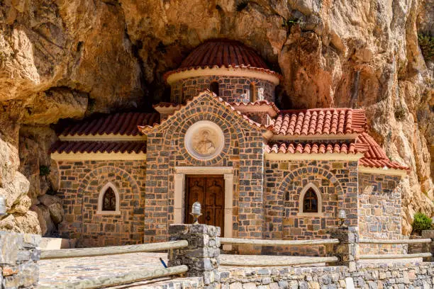 Photo of St. Nikolaos church on Crete island, Greece