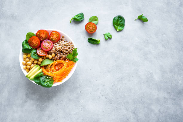 istock Buddha bowl salad with buckwheat 1142424233