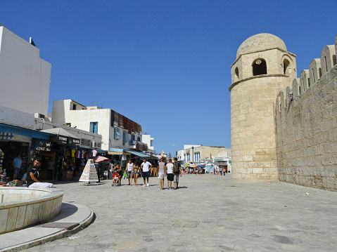 Sousse, Tunisia - July, 2014: Market square in Sousse on a sunny day