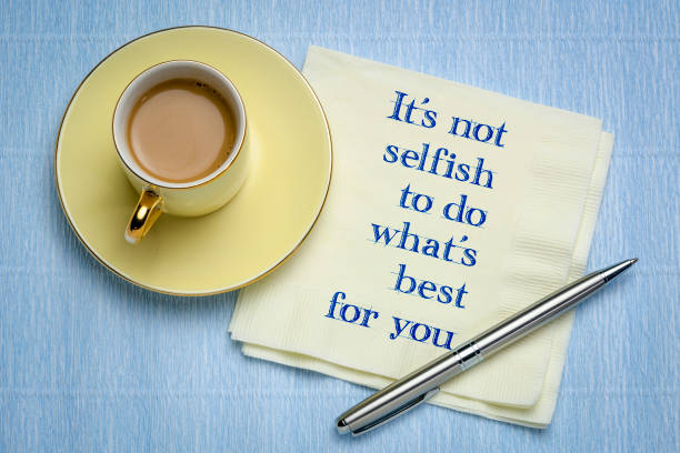 istock it is not selfish ... advice on napkin 1142428012