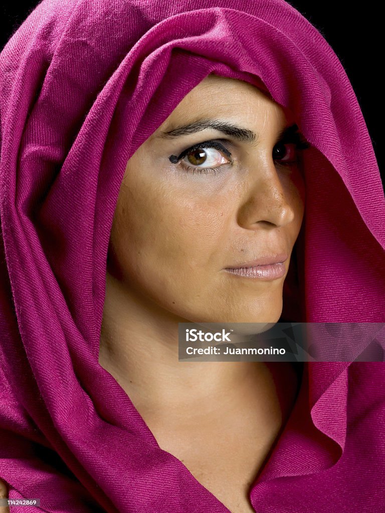 Atrakcyjna kobieta w jej forties Muzułmańska - Zbiór zdjęć royalty-free (Jordania - Bliski Wschód)